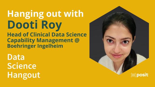 Investing in community to drive organizational change | Dooti Roy | Data Science Hangout